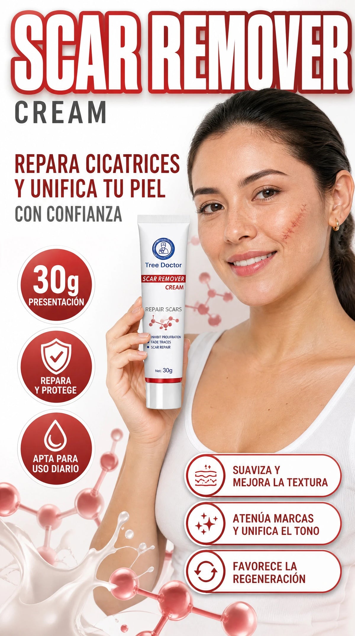 Crema cicatrizante Scar Remover