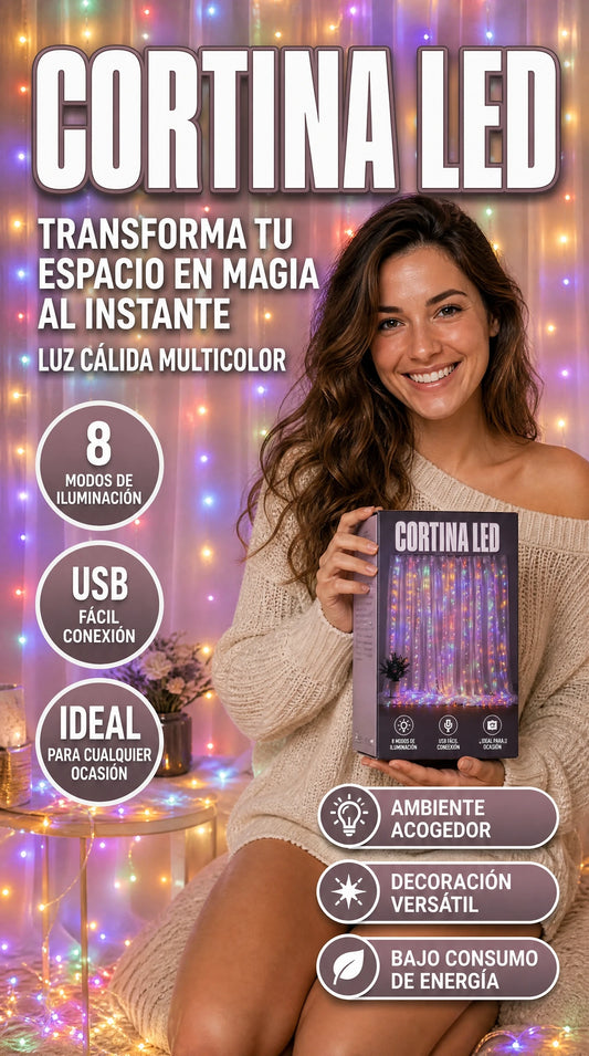 Luces Led Decorativa Para Cortina
