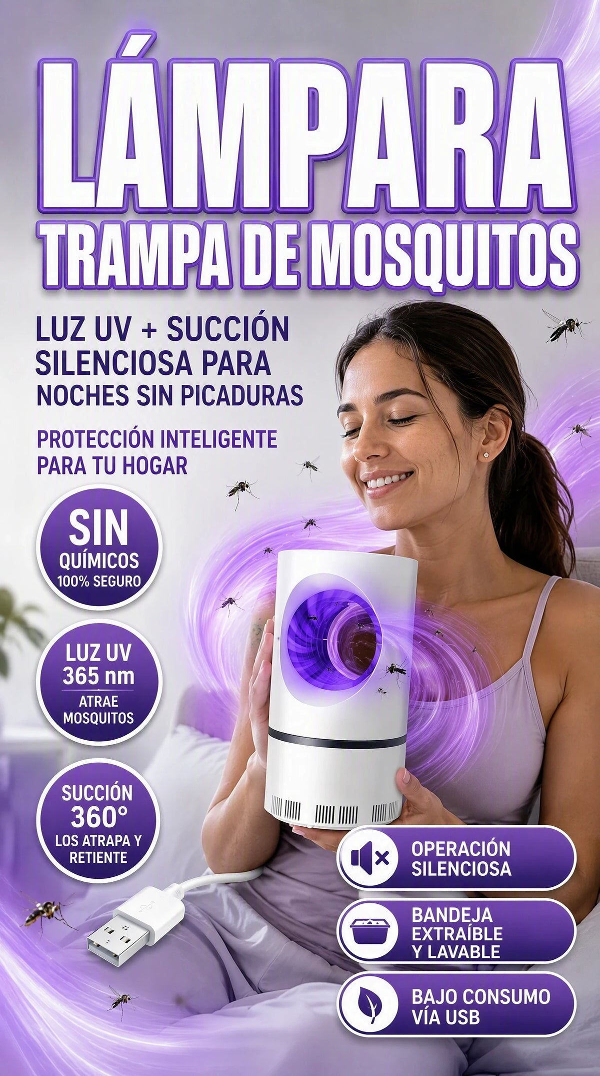 Lampara Anti Mosquitos