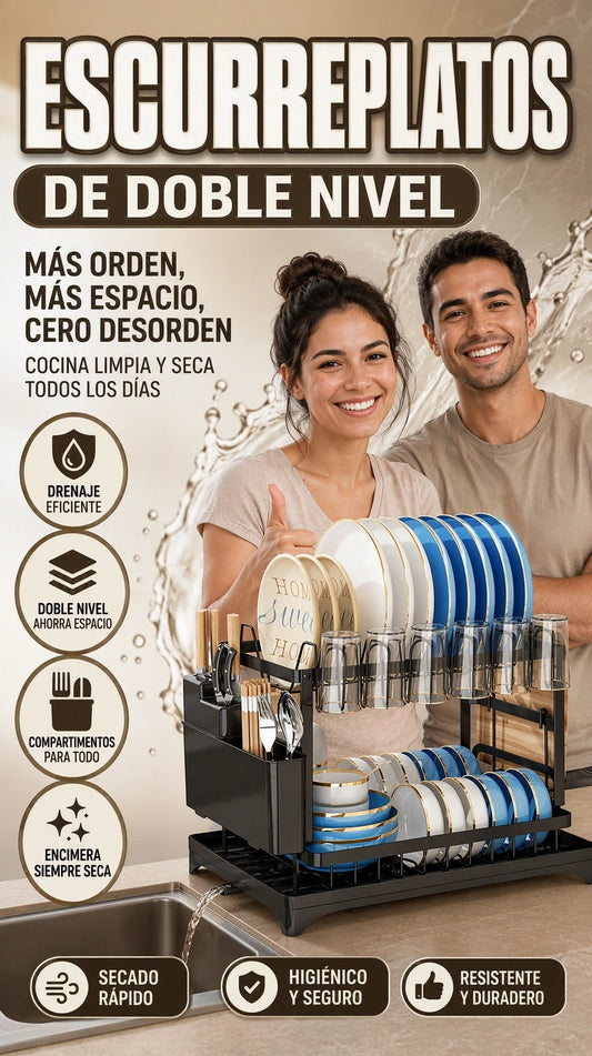 Escurridor De Platos 2 Niveles