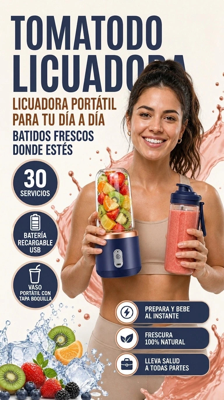 Licuadora Portatil Recargable